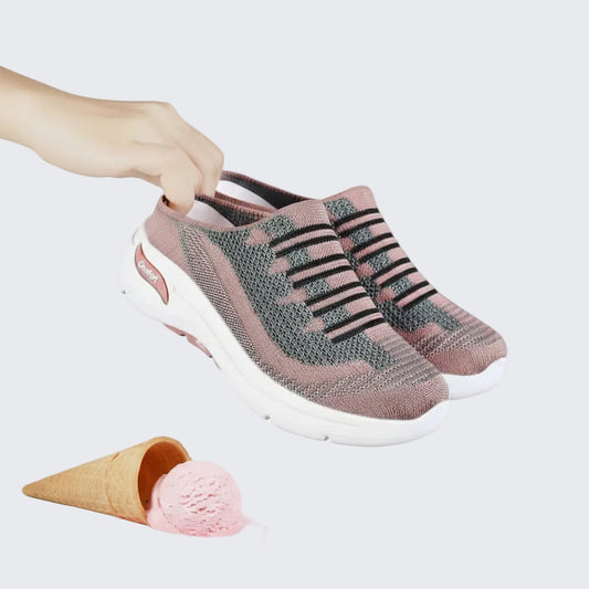 🍒Aanskoen-tekkies gemaklike ontwerperskoene vir vroue, ideaal vir vakansies, asemende sandale, glyvaste maasmuile, liggewigskoene. Ondersteun Sport