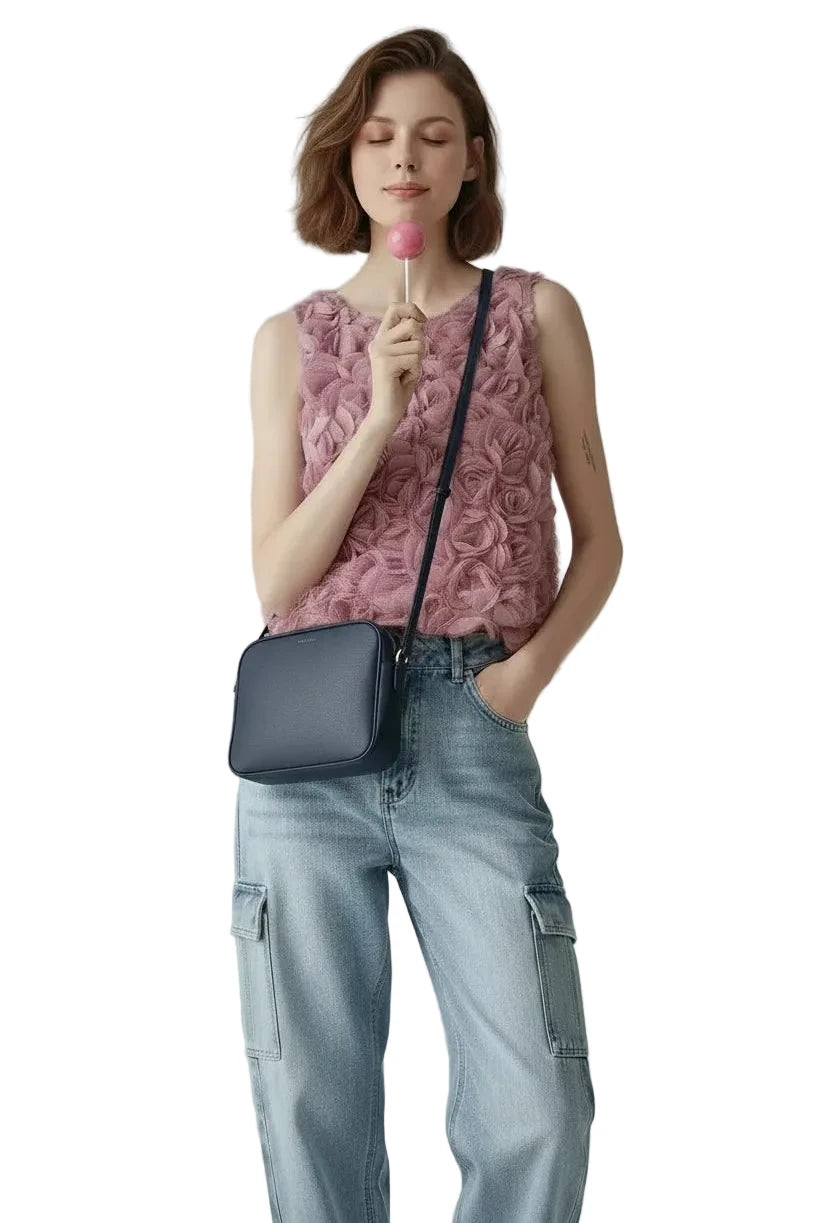 🍒Pers 3D roosblomme-vest-crop-top vir vroue somermode moulose-top-camisole buiteklere vroulike partytjie-geleentheidsklere