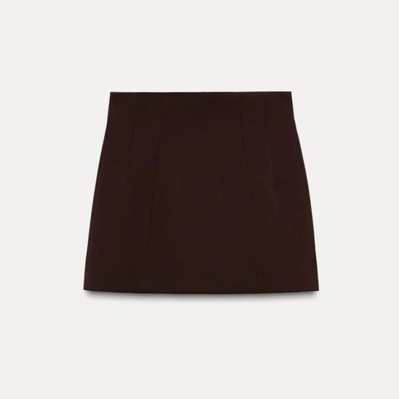 🍒Elegante kantoordrag damesbaadjie en rompstelle, lapel langmoubaadjie skraal middellyf plus A-lyn minirok, lente herfs mode slim gemaklike drag geleentheidsdrag