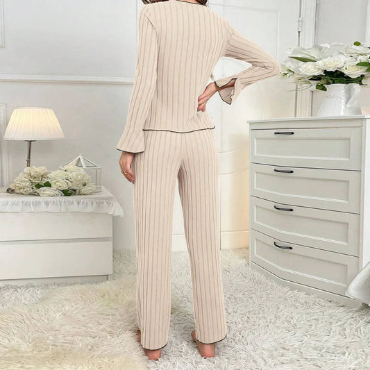 🍒女式两件套家居服睡衣套装,适合居家穿着、轻奢时尚休闲外搭,为这款蝴蝶结系列心动不已。