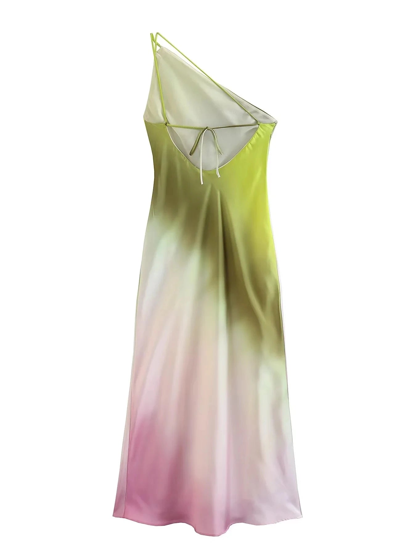🍒Somerpartytjie maxi-rok ruglose satyn een skouer geleentheid partytjiedrag sonrok moulose drukwerk tie-dye-uitrusting Hou 'n Reguit Houding in Hierdie Koel Diagonale