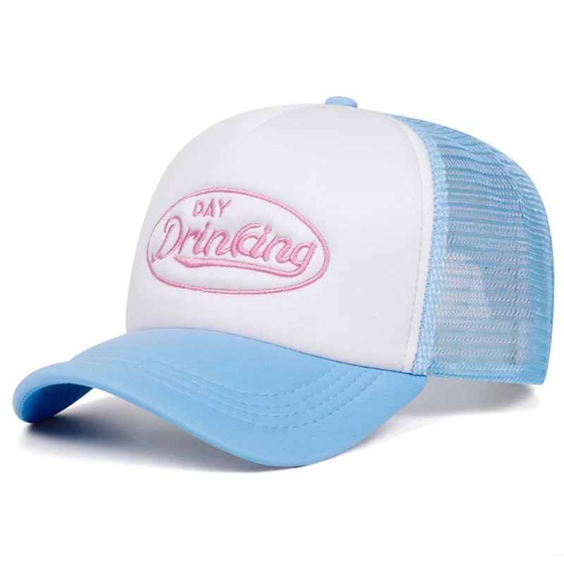 🍒Motief bofbalpet Mode Eenvoudige (dagdrankies) belettering vragmotorpet daaglikse unisex snapback-pet ontspannings-sonskerm-gaaspet