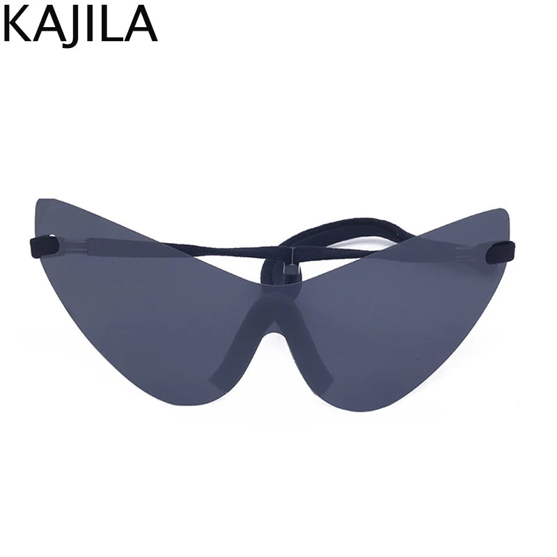 🍒Oversized sunglasses rimless shades unisex sunnies for women Y2K sports eyeglasses luxury designer shades eyewear trendy party glasses futuristic sunglasses designer Dont RISk losing this for your FUTURe just TICk