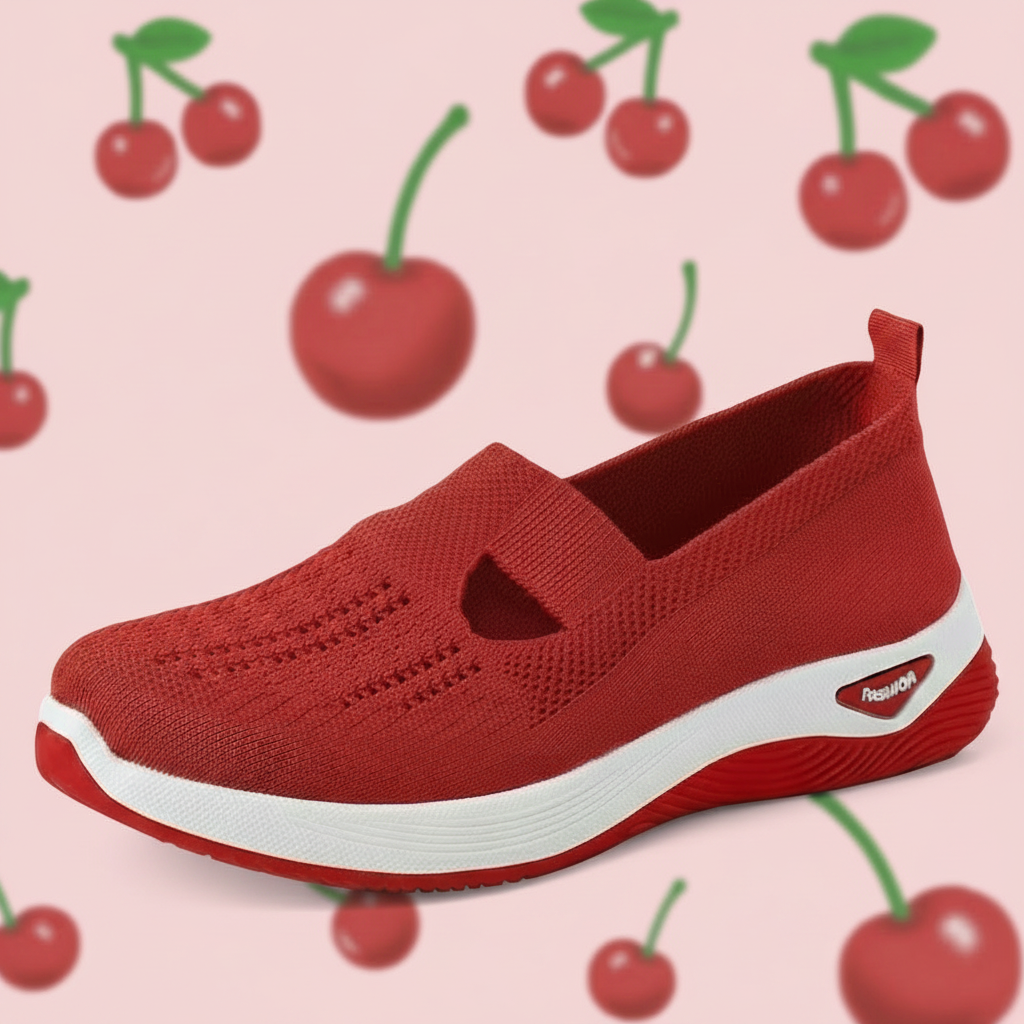 🍒Asemende gemaklike skoene informele aanskoekskoene ligte maas somer skoene vir vroue rubbersool stapskoene Modieuse Maas-era