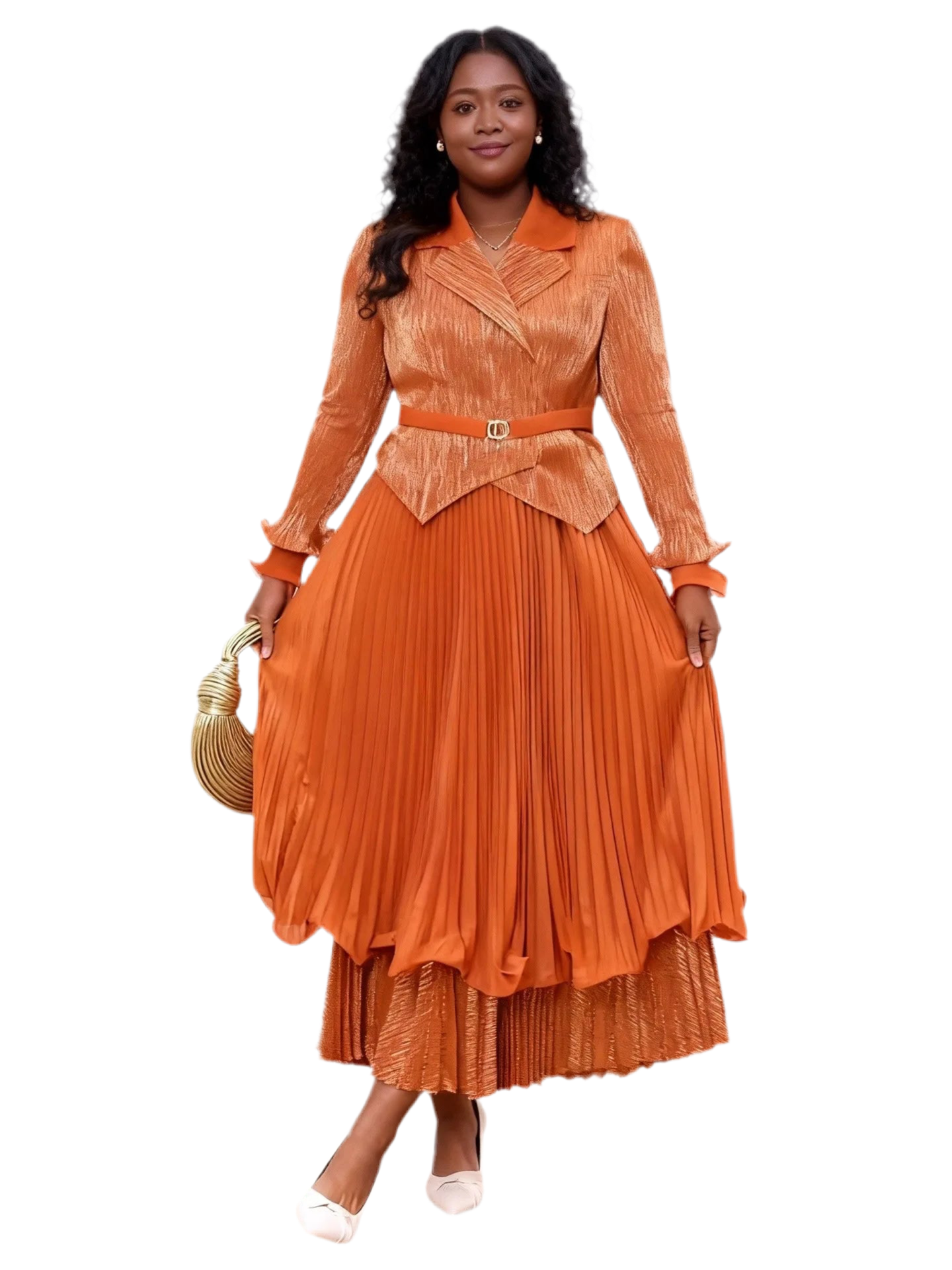 🍒Ontwerpersuitrustings vir vroue: Modieuse rok met kraagbaadjie, rok met ruffles by die soom, geskik vir partytjies, hoë rekbaarheid kledingstuk, ongeveer Engelse groottes (12-16). Moenie 'n suurknol wees nie, kry 'n lemoen of...