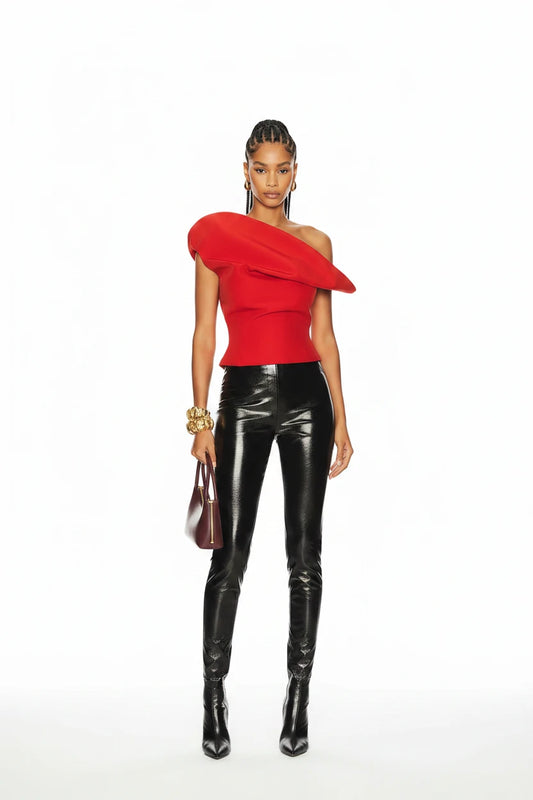🍒Fashion off shoulder contour crop summer clothing occasion wear slanted women tops and blouses smart casual short sleeve top Asymetric casual simple blouses sleeveless Contour Comfort confidence