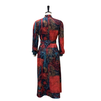 🍒Long sleeve snake print dress bowknot outfit high waist office clothing for plus size women smart casual wear with belt occasion clothing SHED indecisions and SLIP lnto SNAKE-y