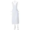 🍒Sleexeless halter top backless design deep v neck Irregular fashion and long split skirt 2 piece sets smart casual wear women You Will Bi K-eeN-i To Wear This Bikini Dress