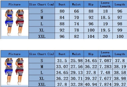 🍒Women knee length dress o-neck midi outfit striped casual bodycon beach wear clothing vacation beachwear  Sunny Summer Stretchy Stripes