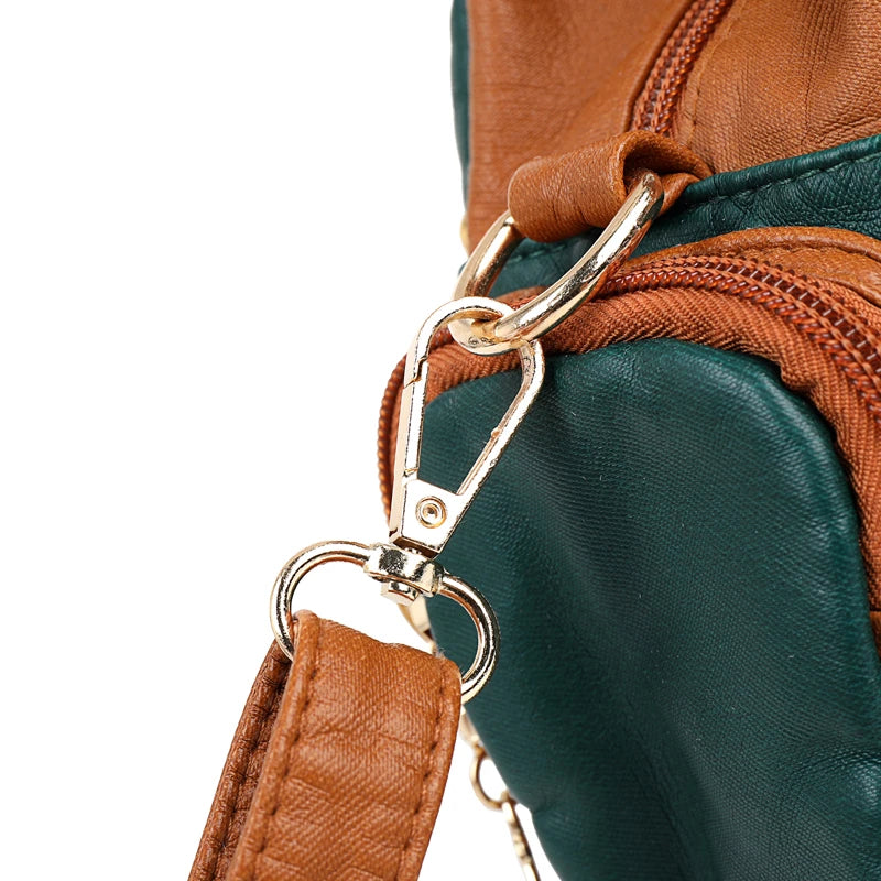 🍒Womens high quality handbags soft pu leather crossbody designer bag shoulder tote fashion luxury female  Get Happy With A Zippy Snappy