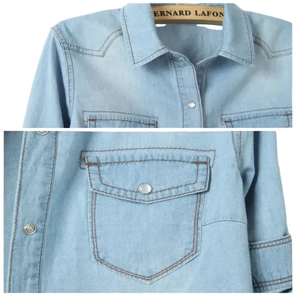 🍒kimono denim shirt short sleeve women tops crop short Jeans shirt womens summer blouses cool feminine shirts casual clothes Get Tied To Denim