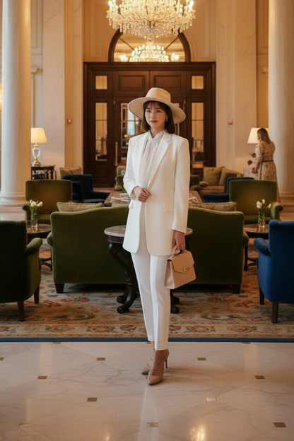 🍒Suit jacket women korean version of the British style women's suit coat long jacket summer autumn fashion smart casual clothes party occasion wear Oversize Nice
