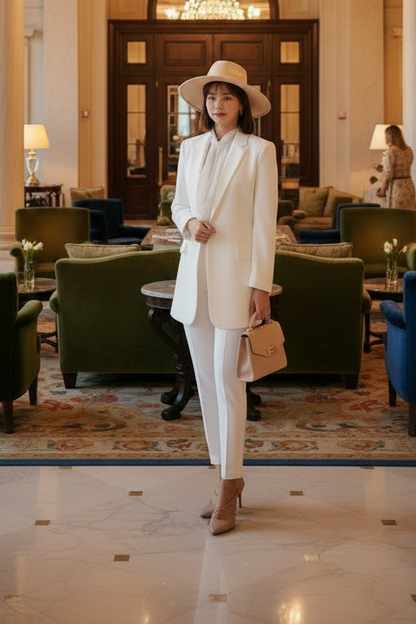 🍒Suit jacket women korean version of the British style women's suit coat long jacket summer autumn fashion smart casual clothes party occasion wear Oversize Nice