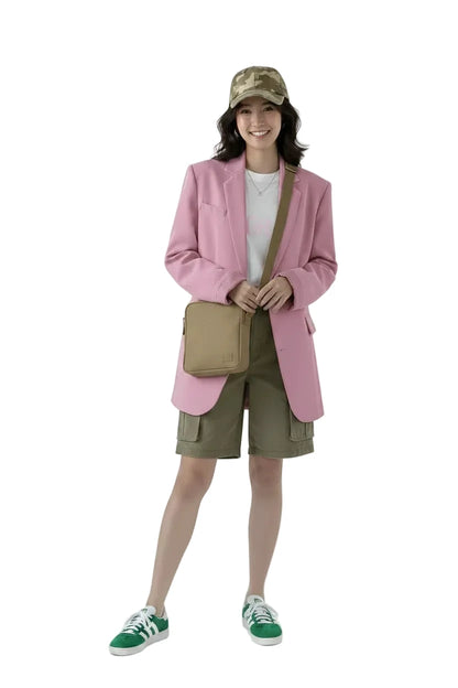 🍒Suit jacket women korean version of the British style women's suit coat long jacket summer autumn fashion smart casual clothes party occasion wear Oversize Nice