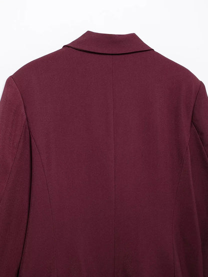 🍒Suit women's 2-piece suit for office wear exquisite button  jacket retro long-sleeve jacket  blazer+pants sets JACK Up Your Wardrobe With This K' IT