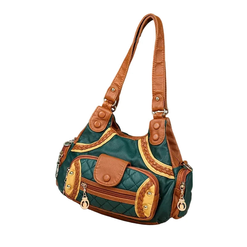 🍒Womens high quality handbags soft pu leather crossbody designer bag shoulder tote fashion luxury female  Get Happy With A Zippy Snappy