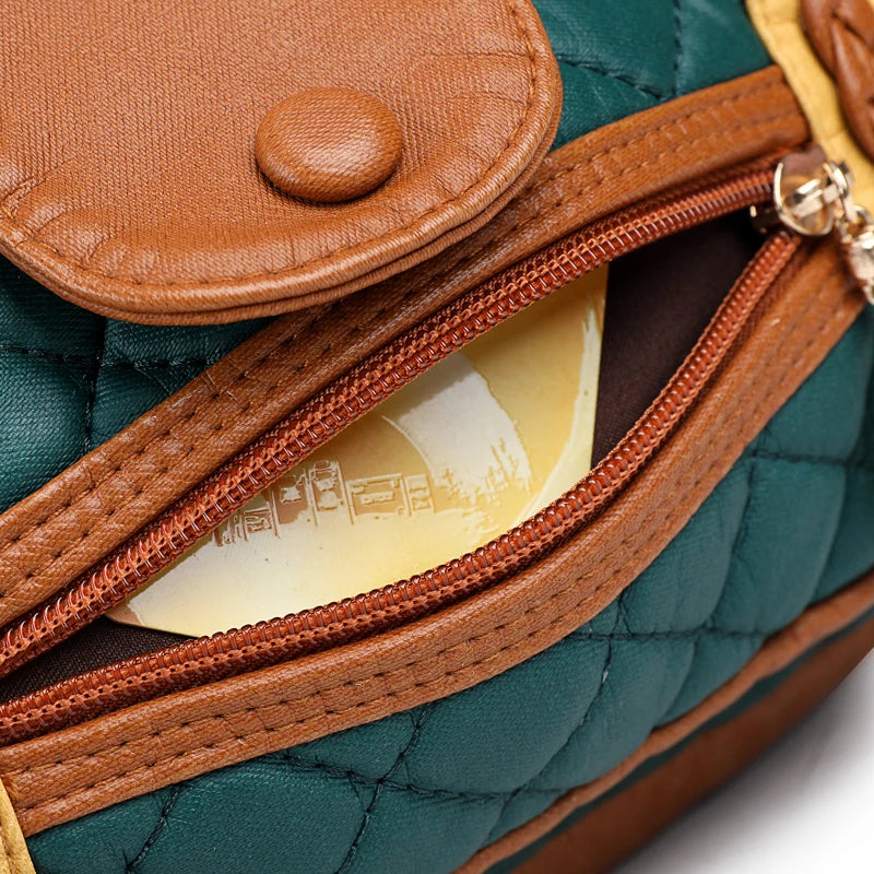 🍒Womens high quality handbags soft pu leather crossbody designer bag shoulder tote fashion luxury female  Get Happy With A Zippy Snappy