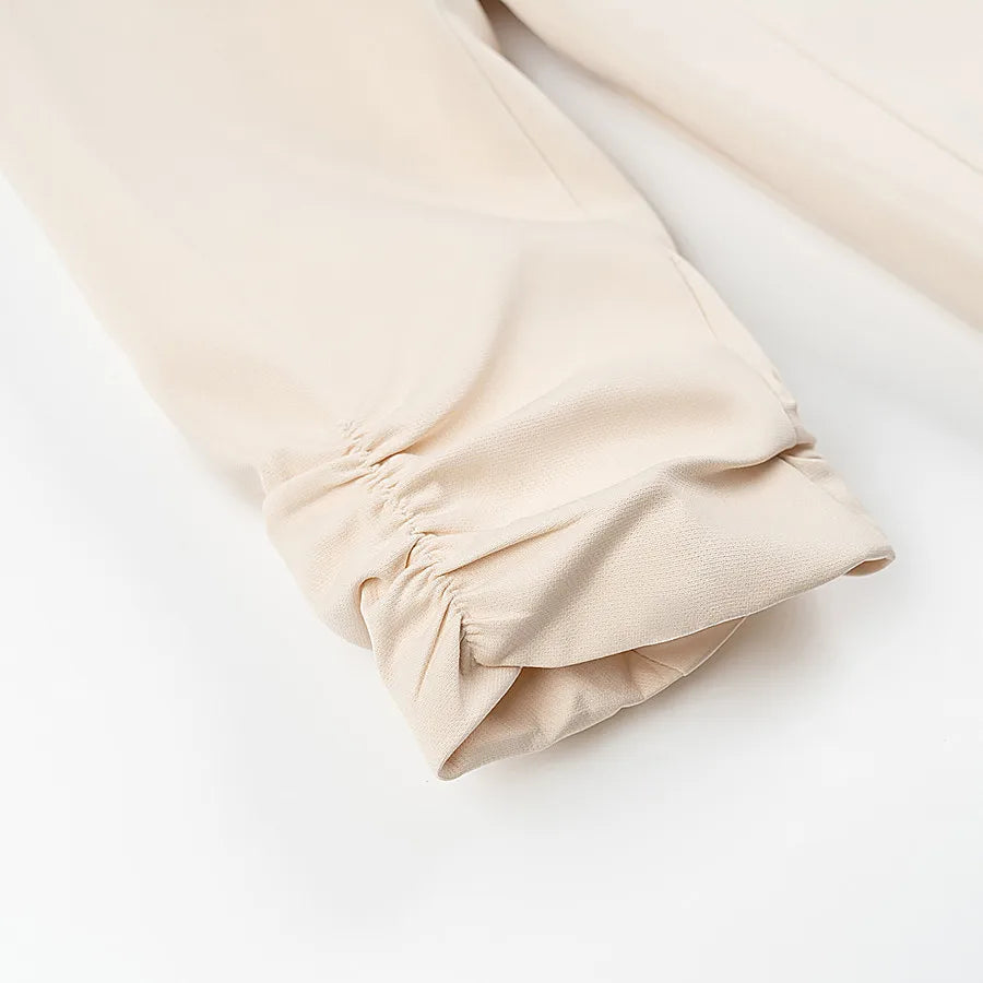 🍒Eenvoudige en veelsydige lekkergoedkleurige klere lapel langmou-baadjie slim gemaklike drag vroue lente somer drag Raak Versadig In Mode