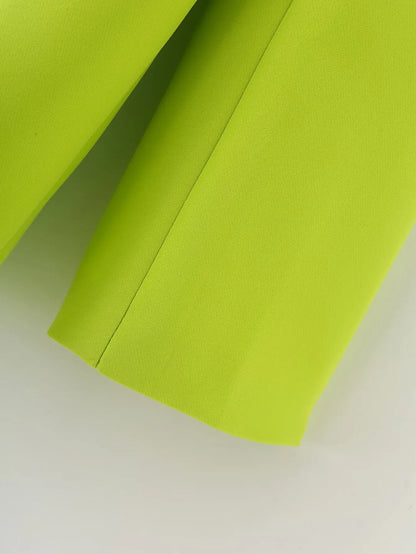 🍒Vroue se somerklere elegante pendelbaadjie fluoresserende dragstyl veelsydige gemaklike pakbaadjie slim gemaklik Verlig In Helder