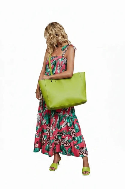 🍒Tiered summer dress summer sleeveless midaxi outfit for holiday spring summer clothing backless printed vacation wear cami dress for Women smart casual clothing  Dress For Summer