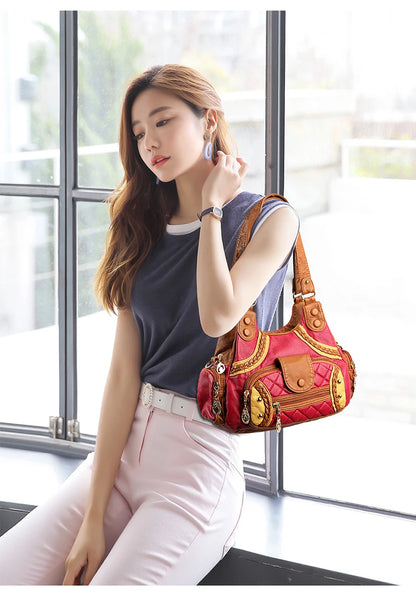 🍒Womens high quality handbags soft pu leather crossbody designer bag shoulder tote fashion luxury female  Get Happy With A Zippy Snappy