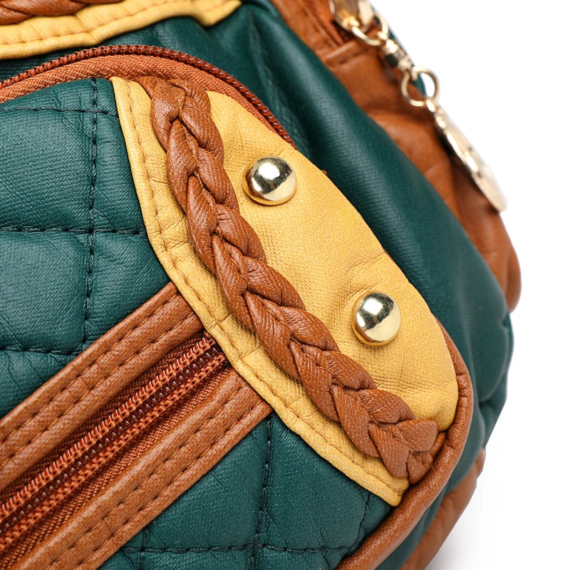 🍒Womens high quality handbags soft pu leather crossbody designer bag shoulder tote fashion luxury female  Get Happy With A Zippy Snappy