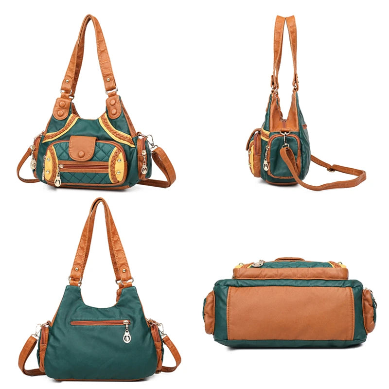 🍒Womens high quality handbags soft pu leather crossbody designer bag shoulder tote fashion luxury female  Get Happy With A Zippy Snappy