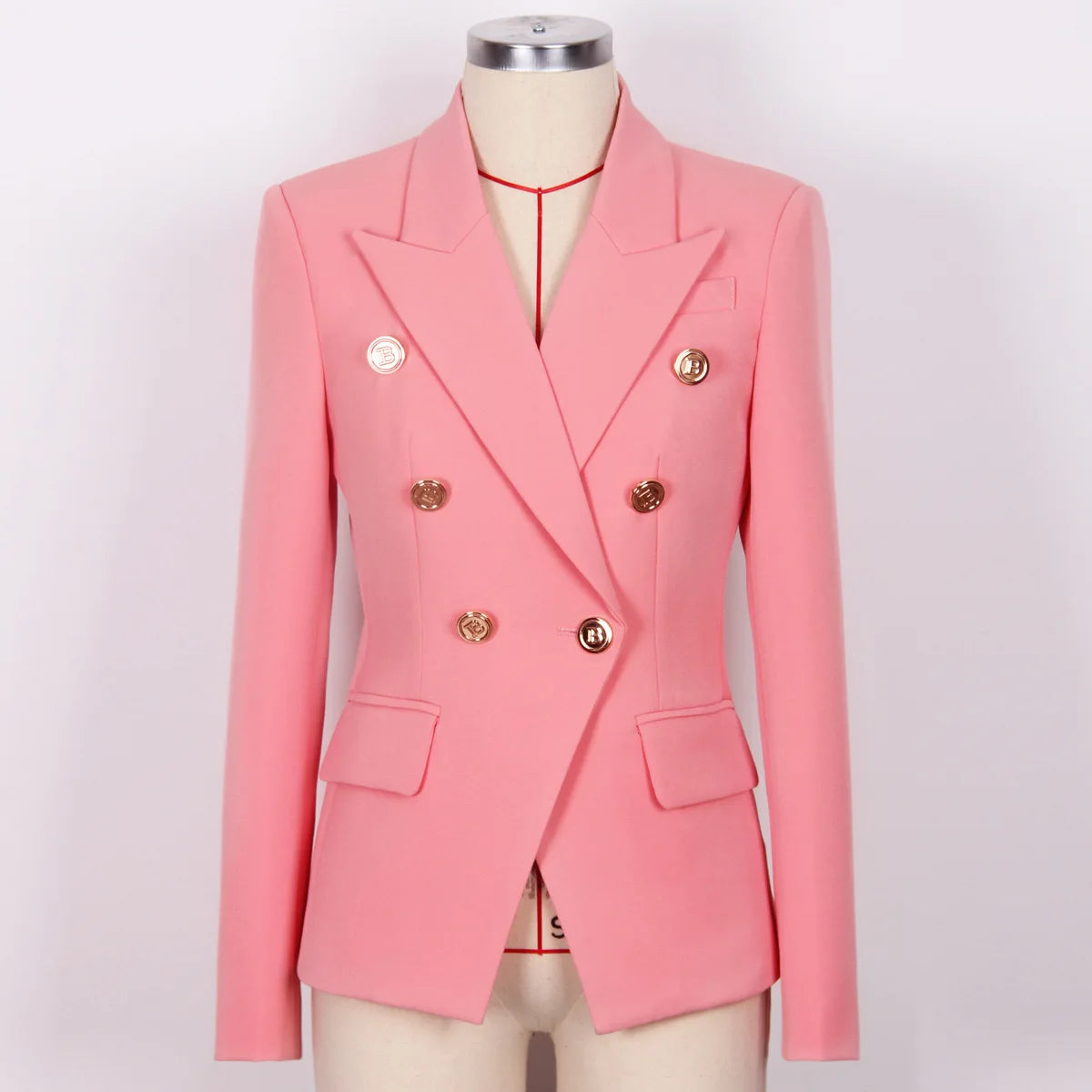 🍒Blazers high quality double breasted women's suit jacket for office use formal business wear  slim fit outerwear occasion wear Look Blazing Hot