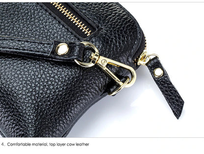 🍒Genuine leather clutch bag women’s zipper handbag cowhide wrist bag for women casual wrist let pouch smart casual accessories Dont WRIST Missing This, BAG It Now