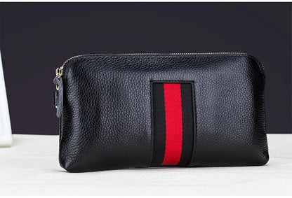 🍒Genuine leather clutch bag women’s zipper handbag cowhide wrist bag for women casual wrist let pouch smart casual accessories Dont WRIST Missing This, BAG It Now