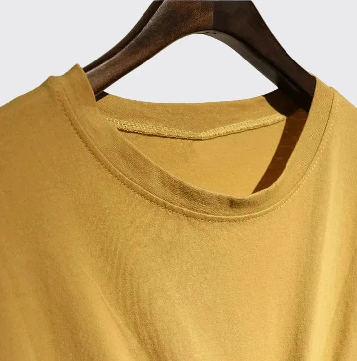 🍒100% cotton summer dress side knot design short sleeve midi outfit womens casual fashion t- shirt dress holiday clothes Bend Into Banana