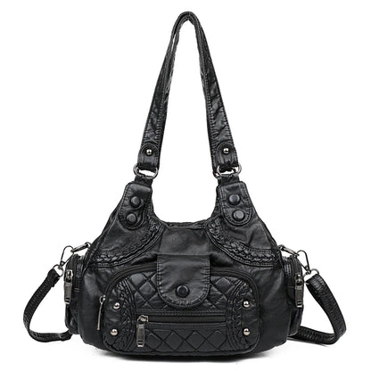 🍒Womens high quality handbags soft pu leather crossbody designer bag shoulder tote fashion luxury female  Get Happy With A Zippy Snappy