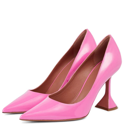 🍒Heeled Pumps 10cm stiletto pointed toe heels womens high heel occasion footwear party shoes for Women Fancy Flamingo