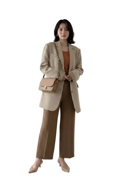 🍒Suit jacket women korean version of the British style women's suit coat long jacket summer autumn fashion smart casual clothes party occasion wear Oversize Nice