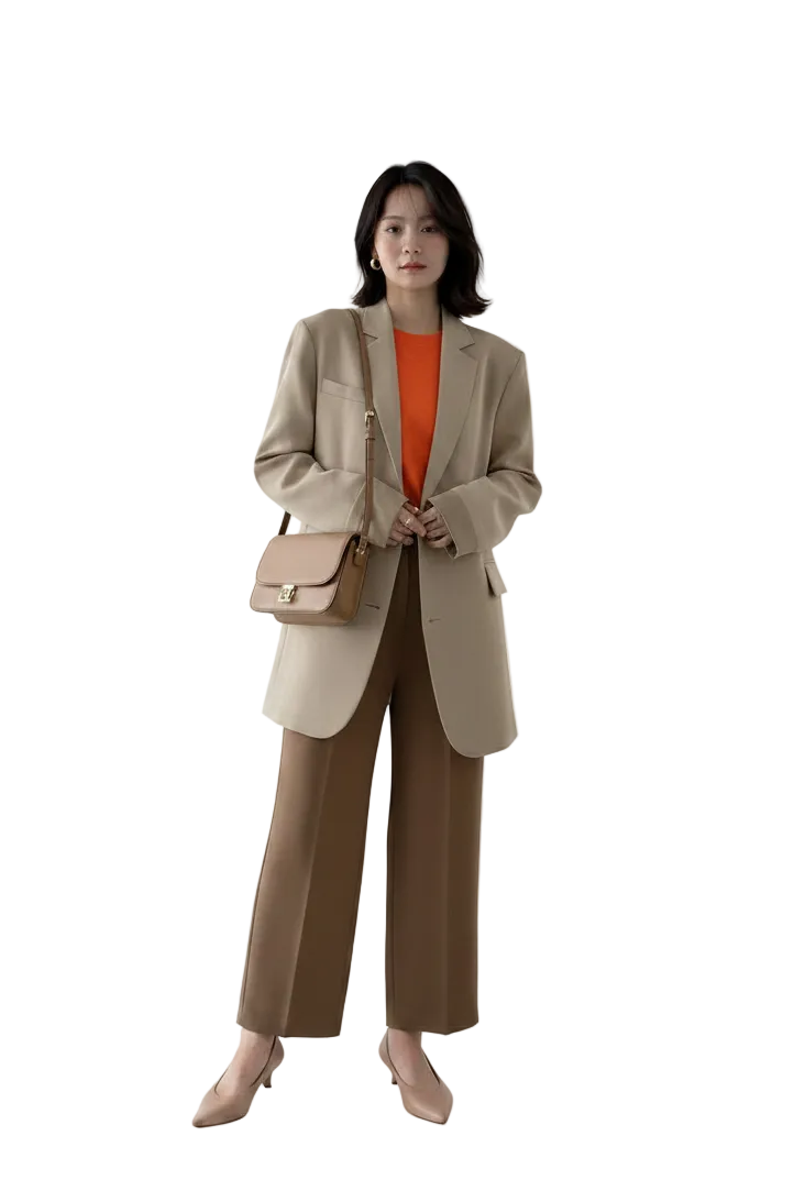 🍒Suit jacket women korean version of the British style women's suit coat long jacket summer autumn fashion smart casual clothes party occasion wear Oversize Nice