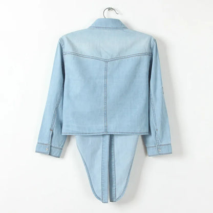 🍒kimono denim shirt short sleeve women tops crop short Jeans shirt womens summer blouses cool feminine shirts casual clothes Get Tied To Denim