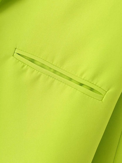 🍒Vroue se somerklere elegante pendelbaadjie fluoresserende dragstyl veelsydige gemaklike pakbaadjie slim gemaklik Verlig In Helder