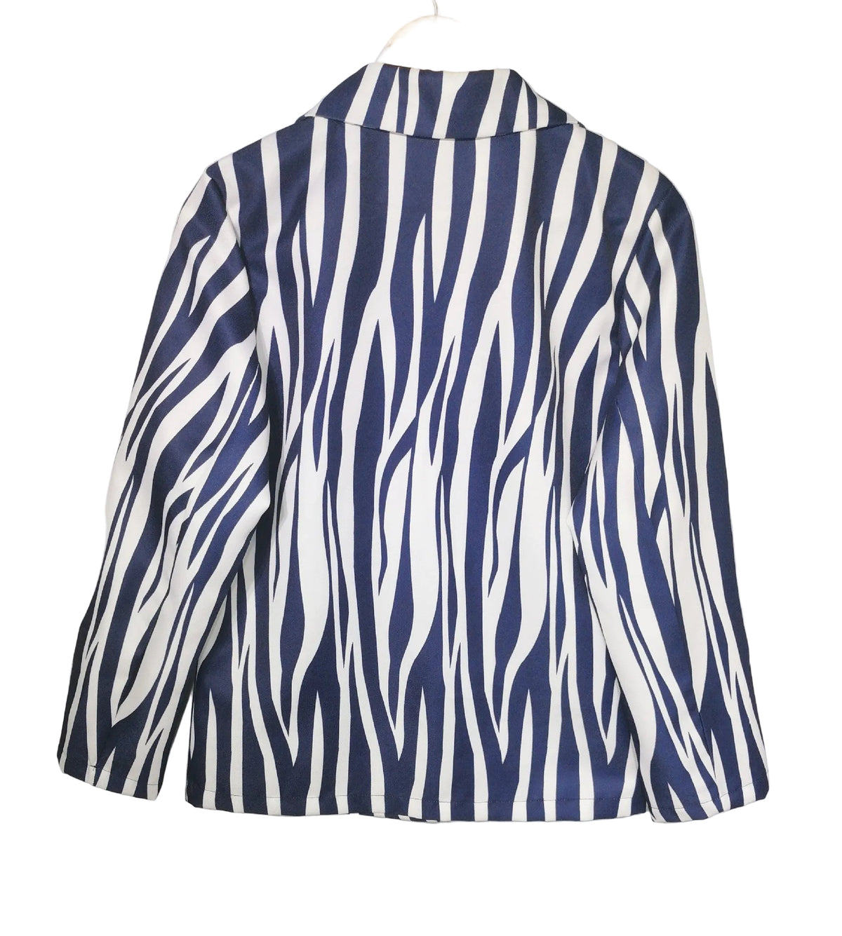 🍒Vintage striped blazer three quarter sleeve suit jacket women’s long sleeve double breasted jacket commuter smart casual outer wear plus size fashion striped clothing Stripe Lucky