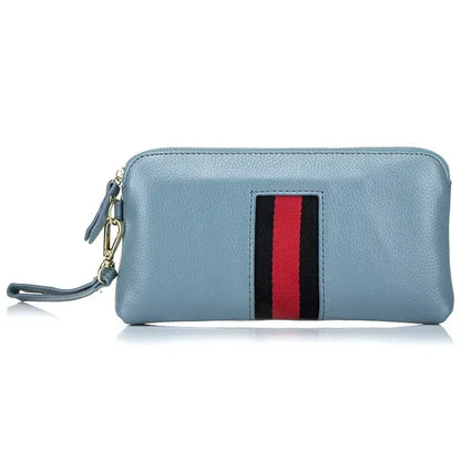 🍒Genuine leather clutch bag women’s zipper handbag cowhide wrist bag for women casual wrist let pouch smart casual accessories Dont WRIST Missing This, BAG It Now