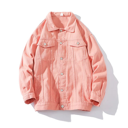 🍒Jeans jacket women coats big pockets female oversize denim jacket shirt collar casual loose relaxed fit outerwear spring  autumn fashion Do-All Daily Denim