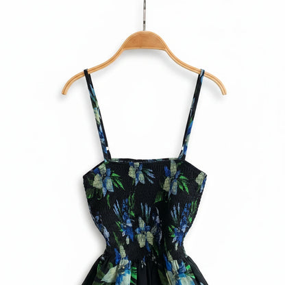 🍒Backless summer dress for women fashion beach wear slip sleeveless spaghetti straps smart casual outfit Flouncey Floral Fun