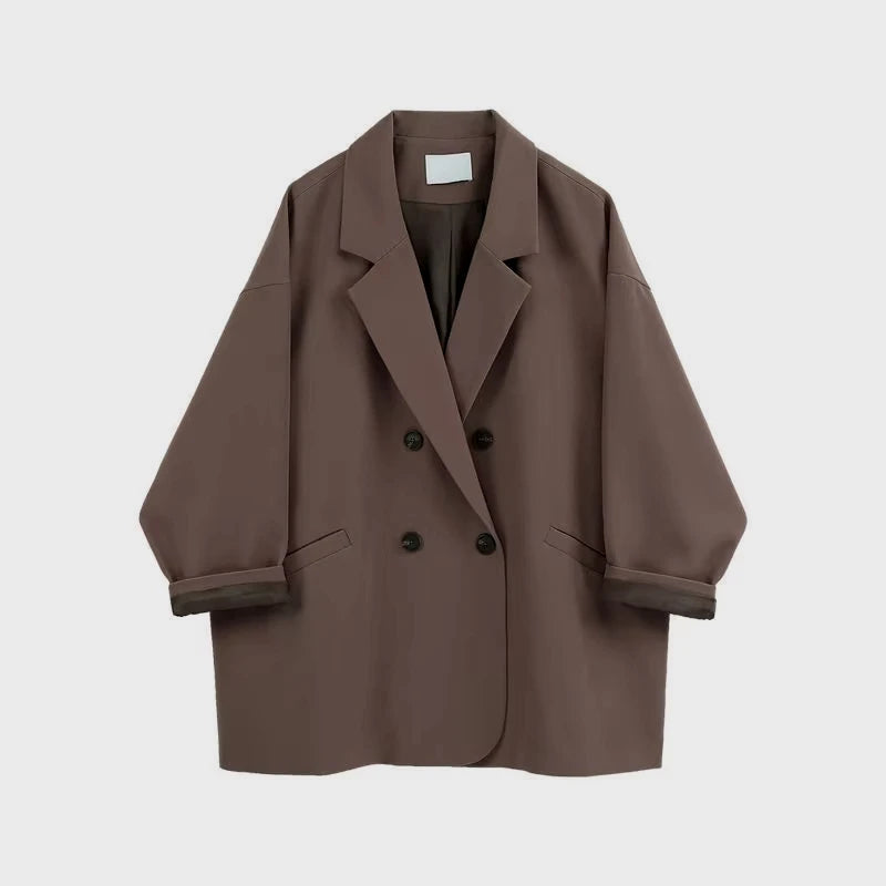 🍒Oversize blazer for womens suit jacket loose fit casual clothing street wear coat loose Jacket style solid fashion clothes Never Overide A Staple Oversize