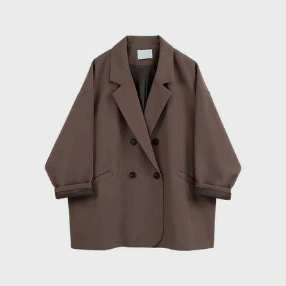 🍒Oversize blazer for womens suit jacket loose fit casual clothing street wear coat loose Jacket style solid fashion clothes Never Overide A Staple Oversize