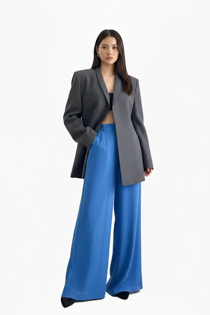 🍒Hidden button blazer long women fitted waist jacket fashion Y2K fashion office chic clothing lightweight linen coat chic trendy fashion two-layer smart casual outfit TRAILS Of Comments BLAZER