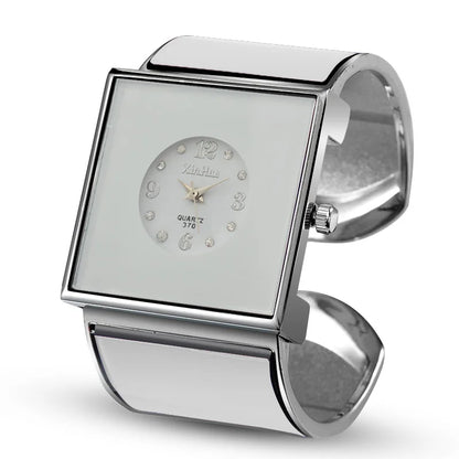 🍒Bangle watch for women casual simple dial stainless steel jewellery wristwatch charming bracelet smart casual quartz watches  Get Watched