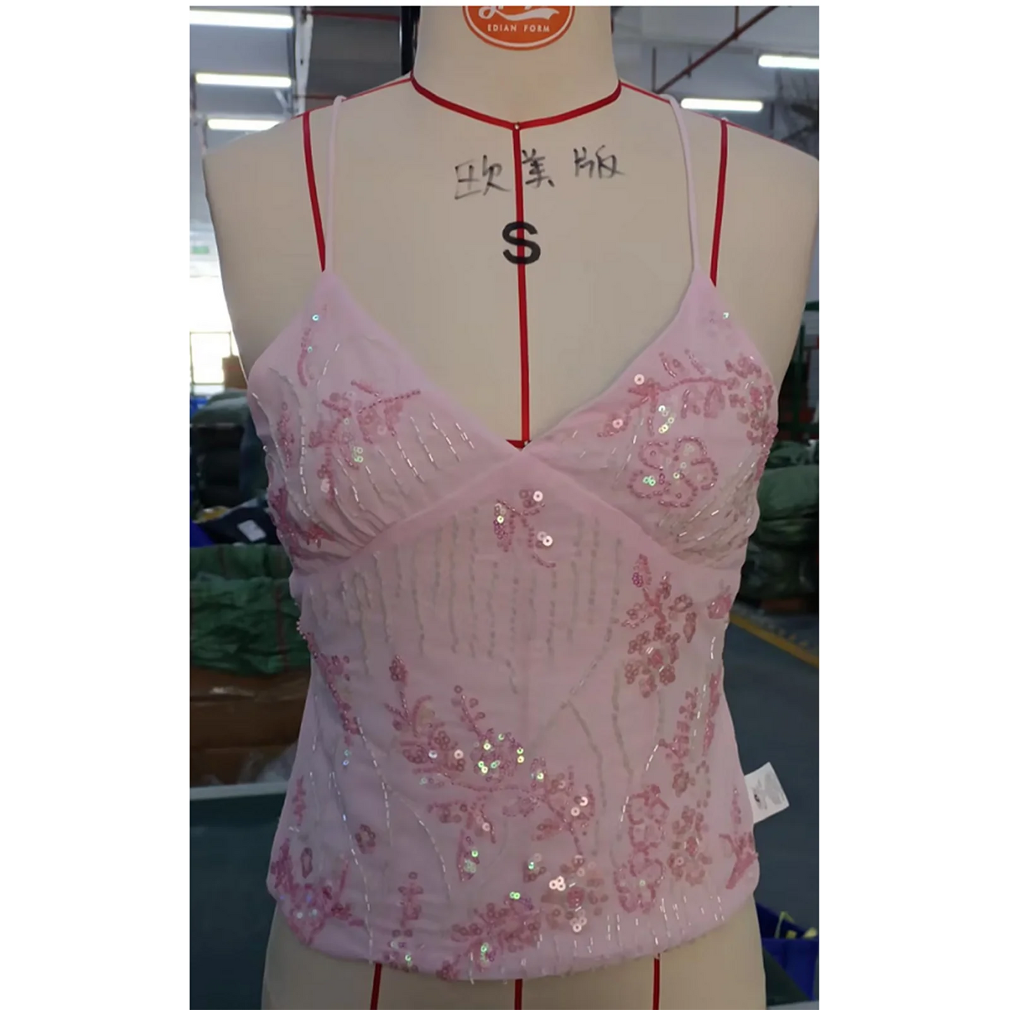 🍒Bohemian sparkle womens boho chic sequin top backless string tank tops sleeveless camisole Y2k clothes club partywear occasion wear No Backing Out Of This Beauty
