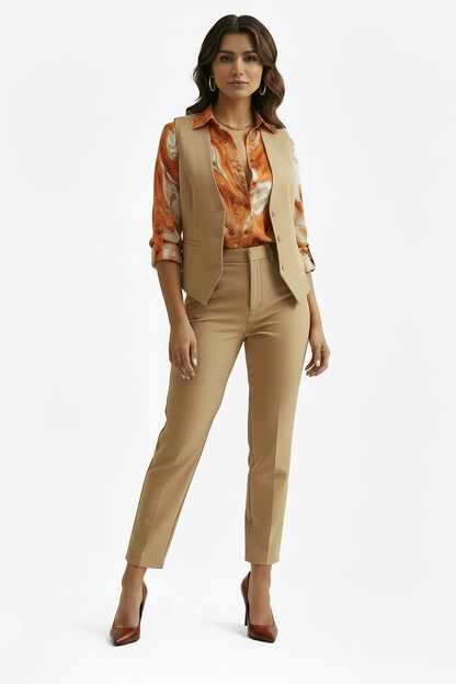 🍒Office blouses for women smart casual spring autumn fashion female business casual fashion colourful print clothing elegant loose long sleeve button shirt Look Marvelous Marble