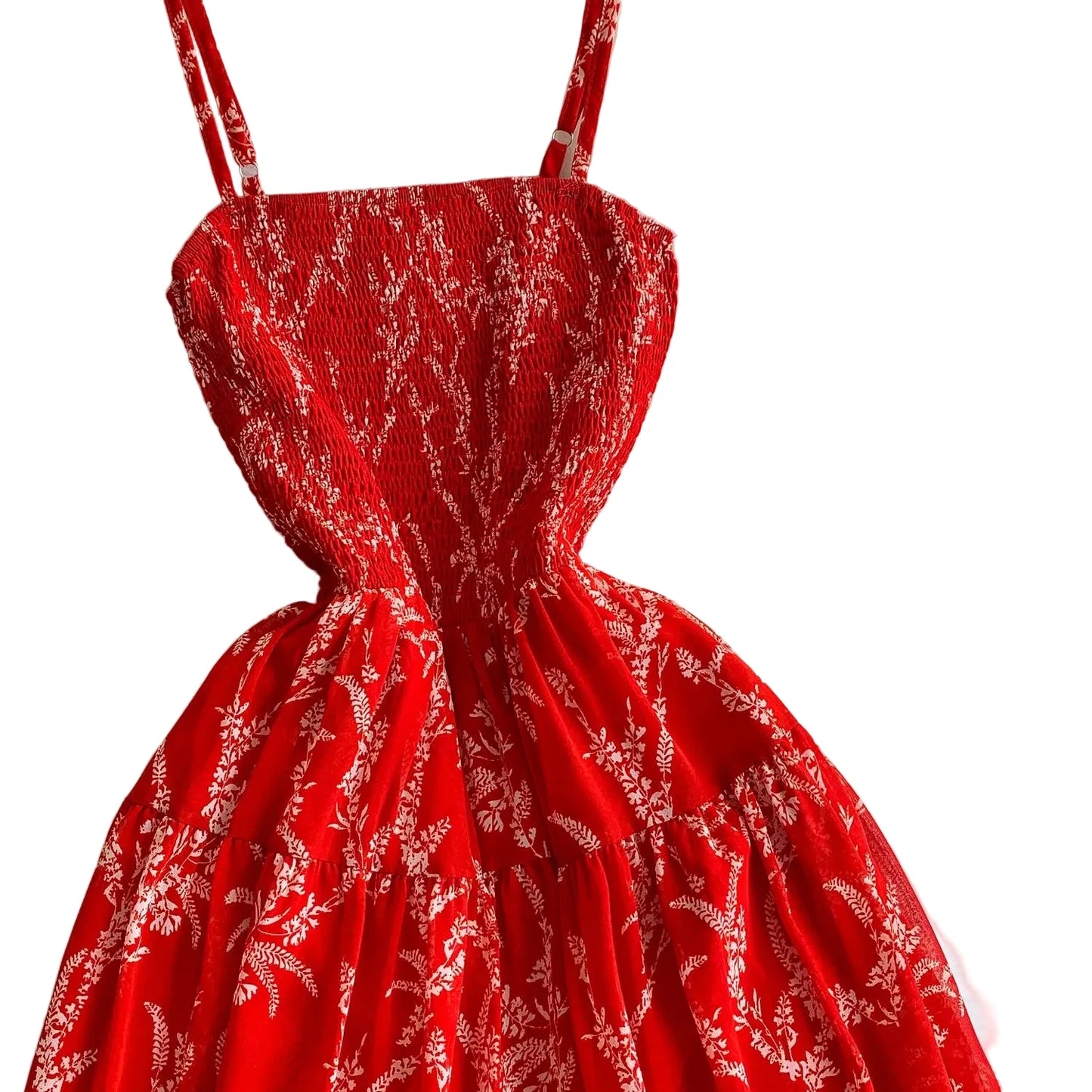 🍒Backless summer dress for women fashion beach wear slip sleeveless spaghetti straps smart casual outfit Flouncey Floral Fun