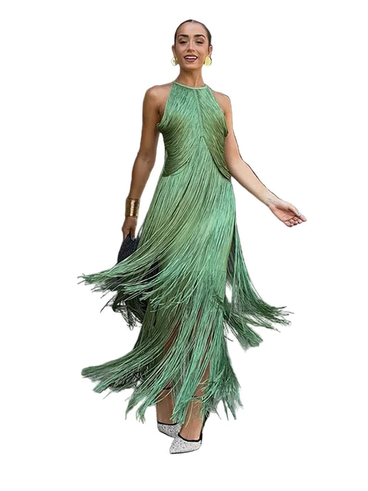 🍒Veellaag-kwassie-rok dames soliede o-nek moulose skemerkelkie-rok elegante vroulike mode-balpartytjie-uitrusting geleentheidsklere klubdrag vakansiestrandpartytjieklere Geen Kwassie nie
