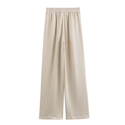 🍒Gemaklike baadjie en broekpak vir vroue langmou dubbelborsbaadjie + wye been broek kantoorklere slim gemaklike mode drag geleentheidsklere Bly Op Die Hoogte Van Die Dubbelbors